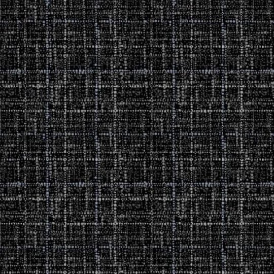 Coco ~ Black Textured Grid Blender Cotton Fabric, Michael Miller 100% Black Coco Fabric
