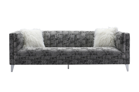 Chic Home Design Montmarte Modern Black Polyester/Blend Sofa | FSA9131-LW