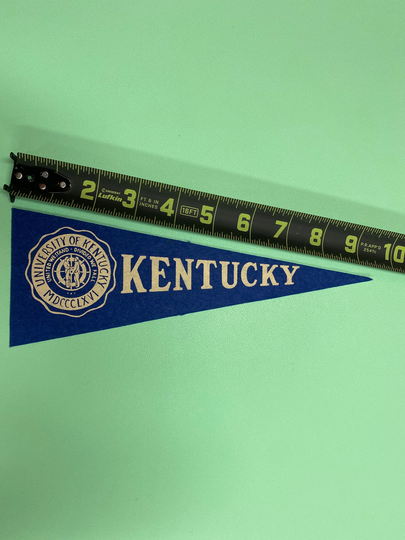 1950's Vintage Kentucky Wildcats College University Mini Pennant Flag Banner 3.5x9.75 Inches