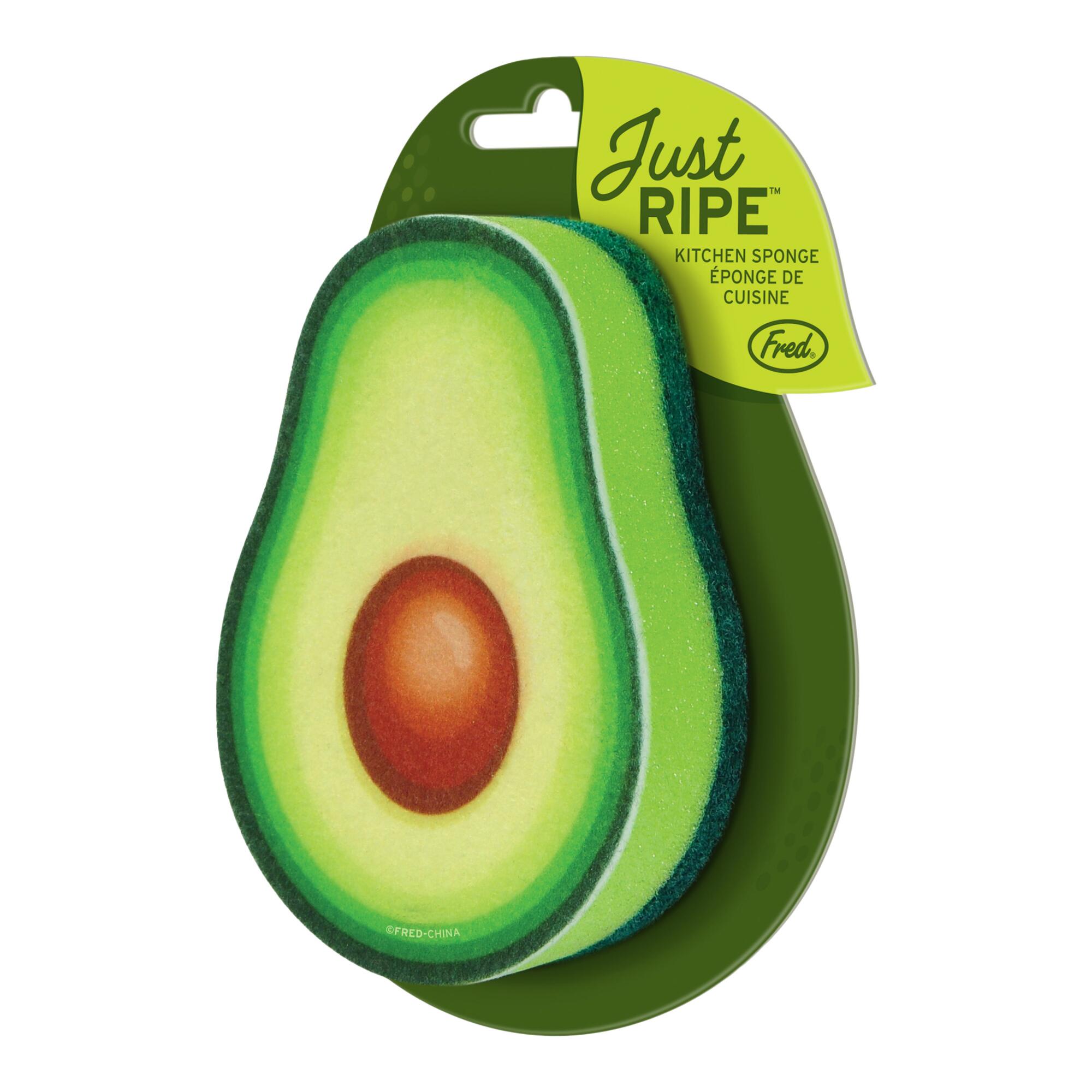 Fred Just Ripe Avocado Sponge: Green - Polyester by World Market