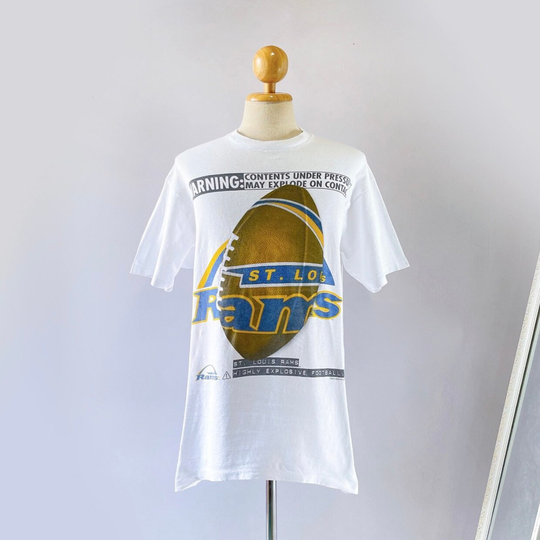 90S St. Louis Rams Nfl Football T-Shirt | Size L
