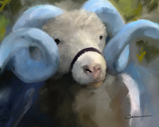 Carolina Blue Print Of Painting Tarheel Unc Mascot Gift For The College Student Graduate Alumni Chapel Hill Nc Mary Sparrowabstract Art Ram