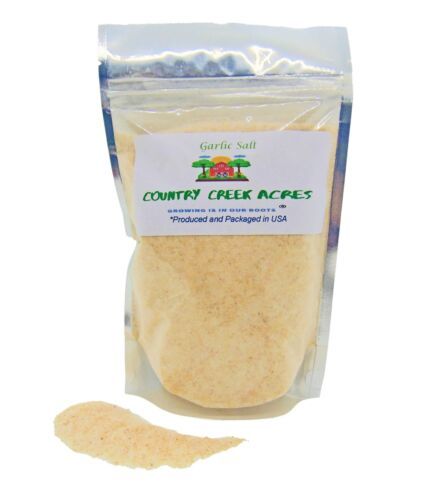 14 oz Garlic Salt Seasoning- A Great Addition To Any Meal-Country Creek LLC