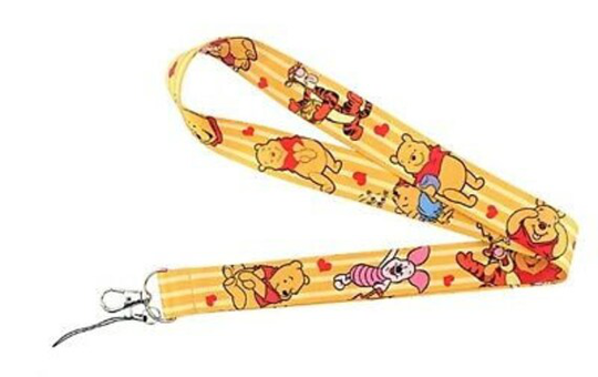 Winnie The Pooh Cartoon Themed Id Holder Lanyard Keychain