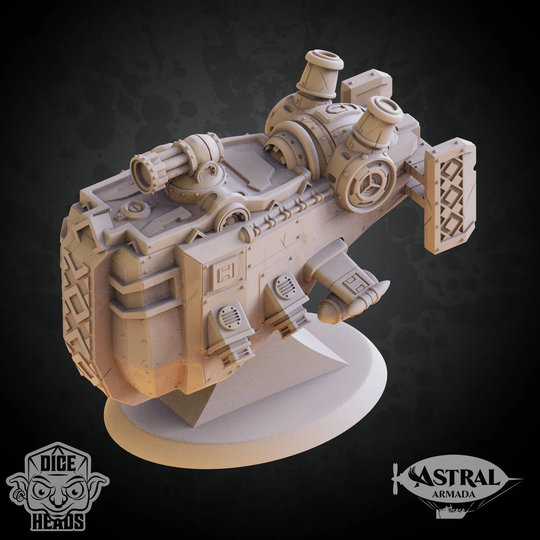 Dwarven Ram Raider Airship By Dice Heads | Please Read Description
