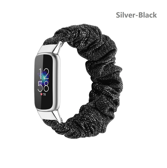 Fitbit Luxe Elastic Bands, Fabric Woven Strap Replacement Breathable Accessories Wristband Sport Bracelet Band For Women Men