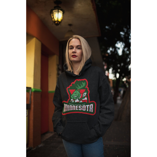 Hockey Hoodie Muddy River Cup Minnesota Hockey Team Player Goalie Pro Hockey Unisex Heavy Blend Hooded Sweatshirt - large white