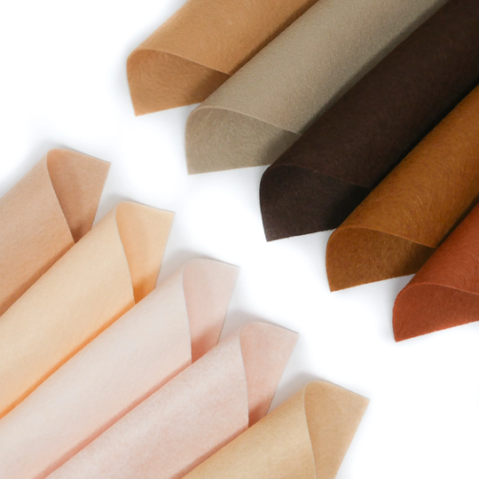 10 - 9"x12" Skintastic Collection Merino Wool Blend Felt