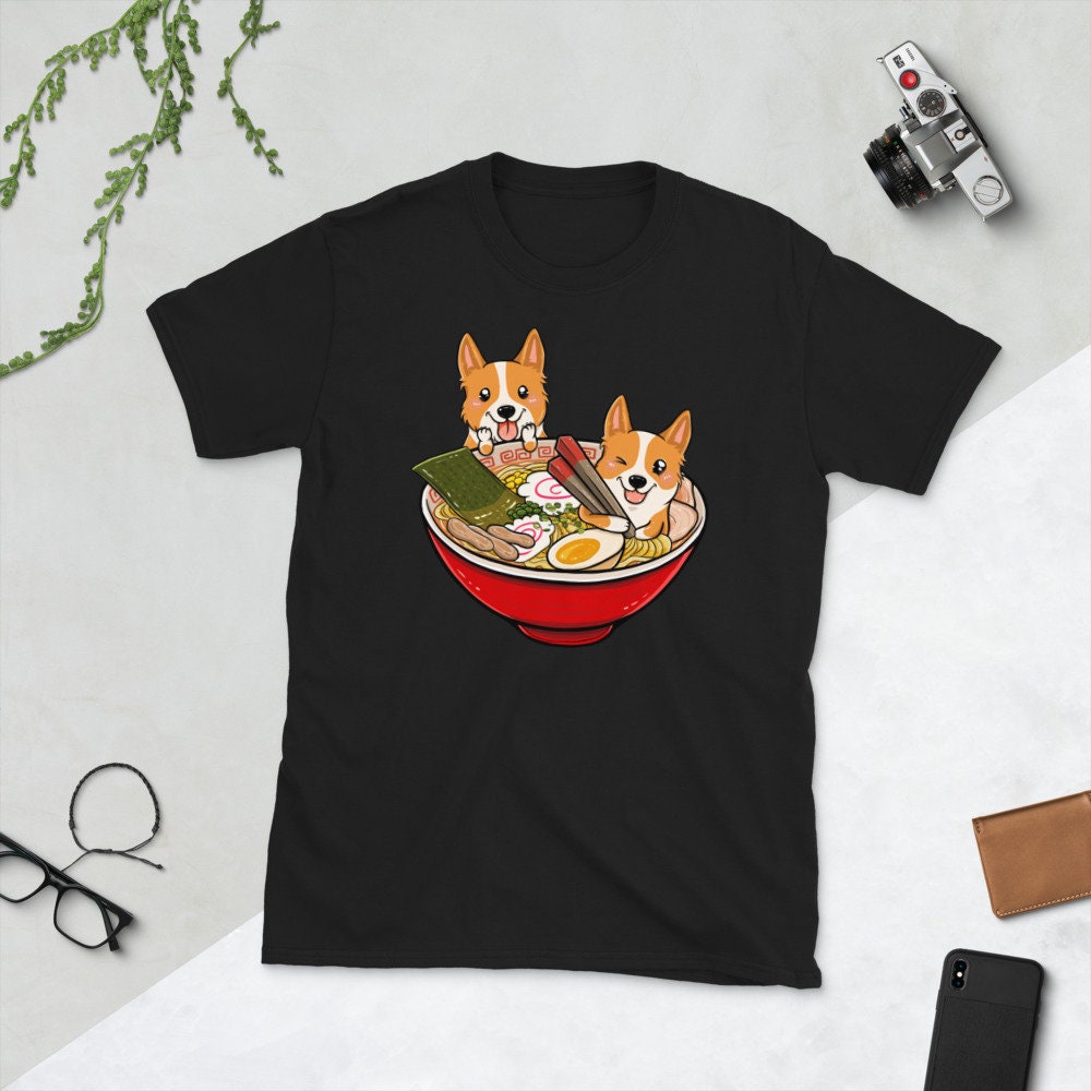 Corgi Kawaii Ramen Shirt, Funny T-Shirt, Pembroke Welsh Dog Tee