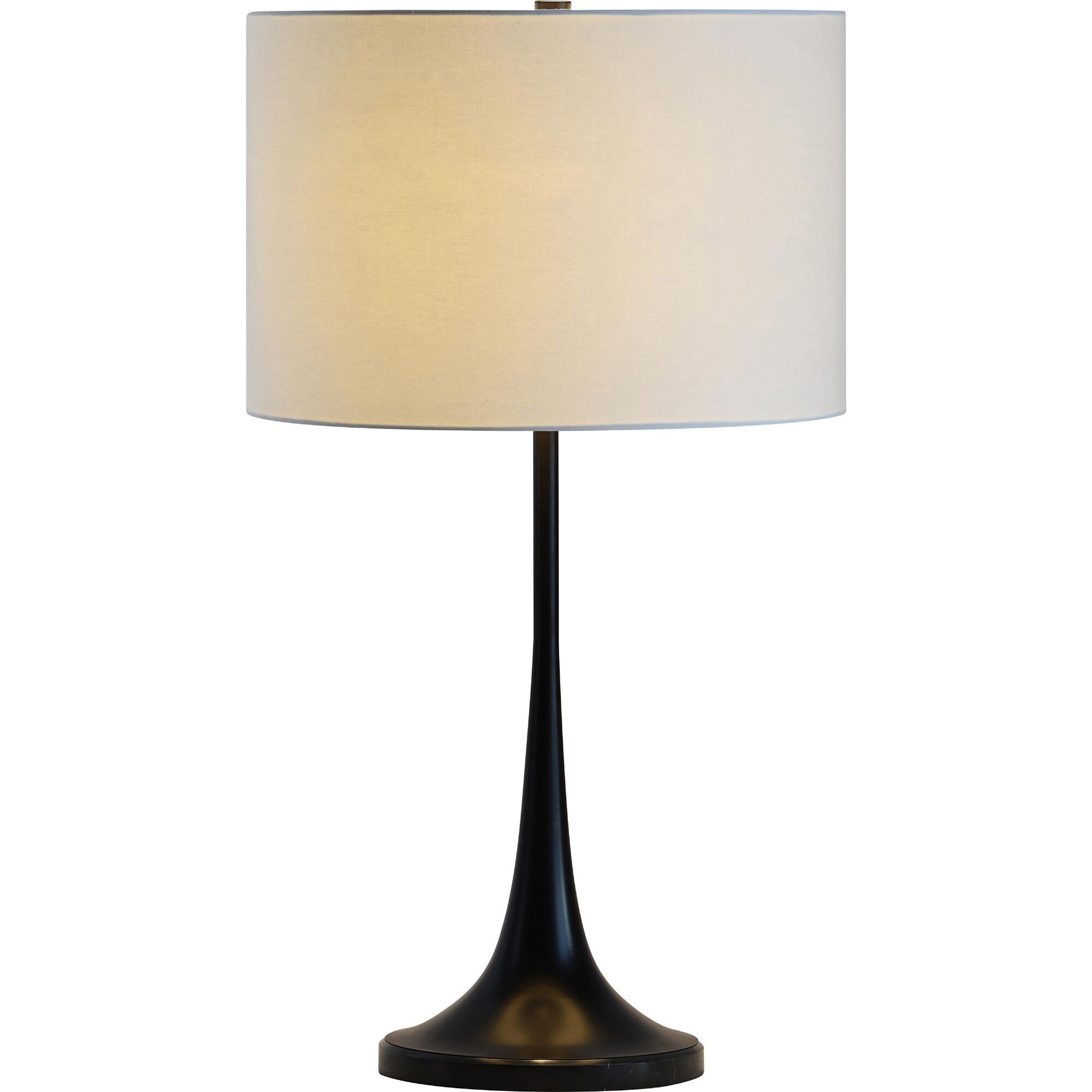 Black Marble Tulip Everly Table Lamp by World Market