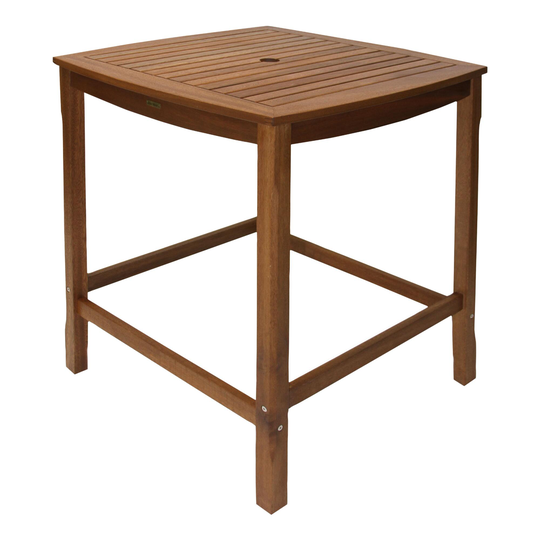 Square Eucalyptus Wood Oreton Outdoor Patio Pub Dining Table by World Market