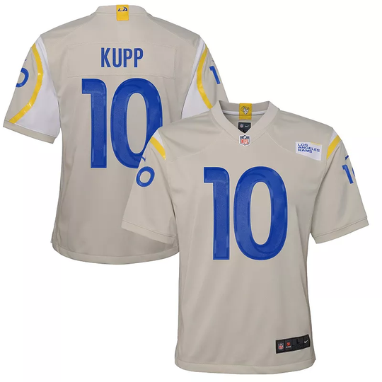 Youth Nike Cooper Kupp Bone Los Angeles Rams Game Jersey, Boy's, Size: Youth XL, Beige Over