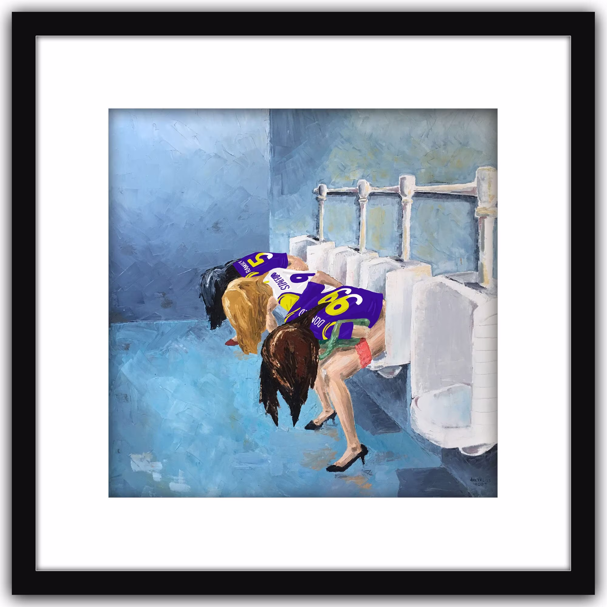Los Angeles Rams Edition " Ladies Line Was Too Long" Black Frame