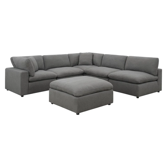 Picket House Furnishings Haven Modern Polyester/Polyester Blend Charcoal Living Room Set in Gray | UCL30576PC