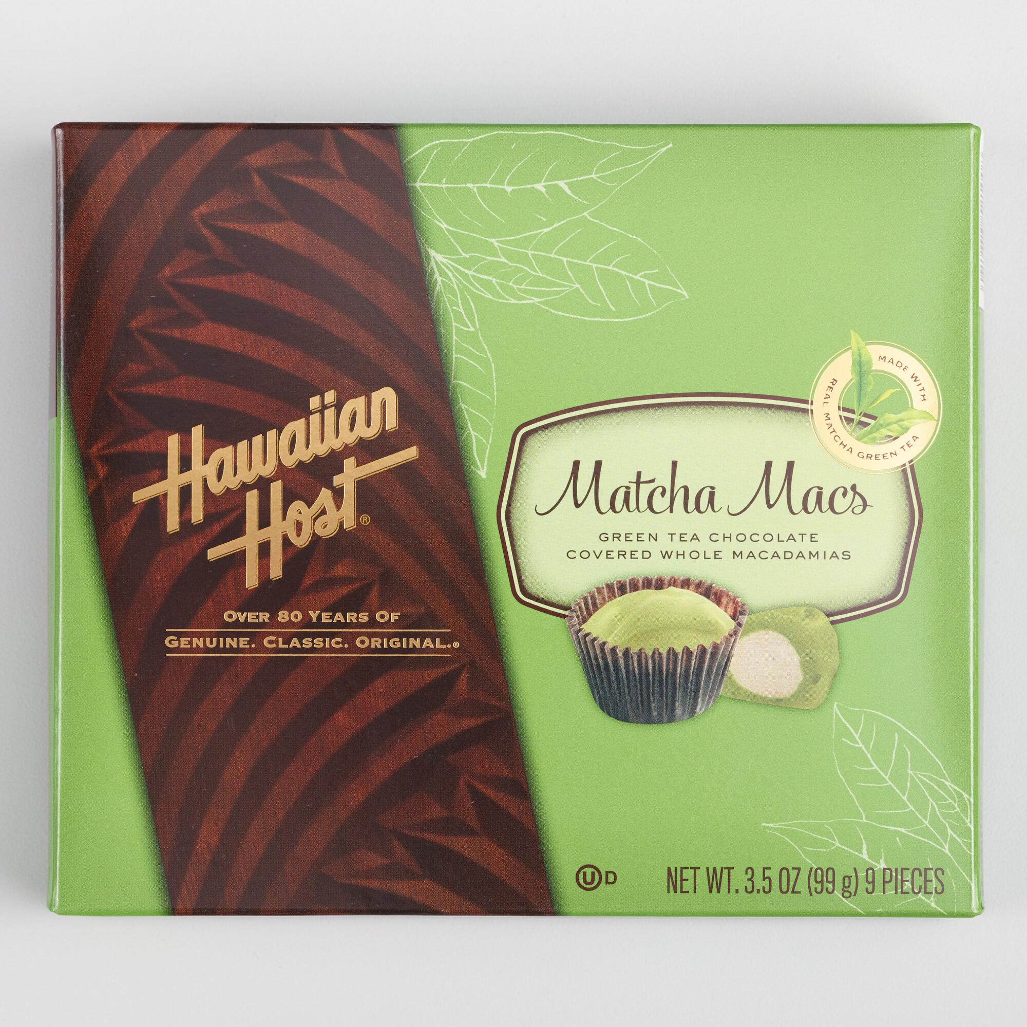 Hawaiian Host White Chocolate Matcha Macs Box by World Market