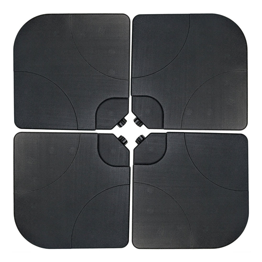 Fillable Cantilever Patio Umbrella Weight Base Set of 4: Black by World Market
