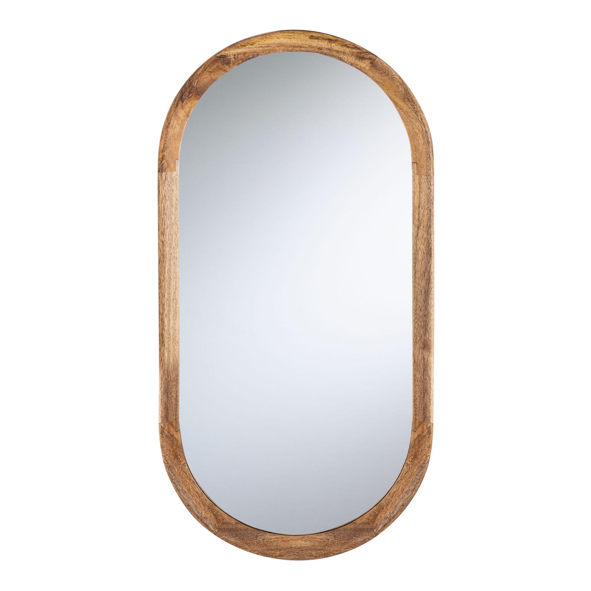 Oblong Natural Wood Mirror by World Market
