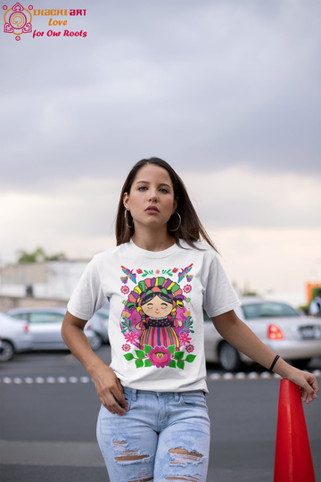 Regalo Para Mujer Mexico Shirt Women Mexican Girl Folk Art Clothing Viva Long Distance Girlfriend Gift