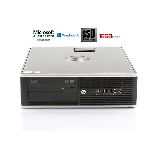 Refurbished HP 8200 Sff Core I5 2400 3.1GHz 16GB Ram 240GB Solid State Drive DVDRW Windows 10 Pro