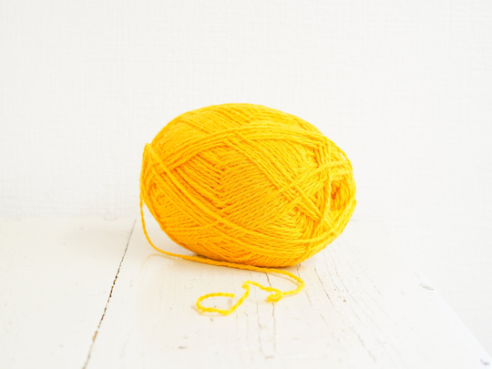 Yellow New Zealand Wool Blend - 80% 20 Po Weaving Yarn Hand Or Machine Knitting Socks 100G/250M