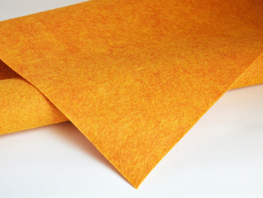 Mustard Seed Wool Felt, Merino Blend Felt Yardage, Fabric, Gold Prim