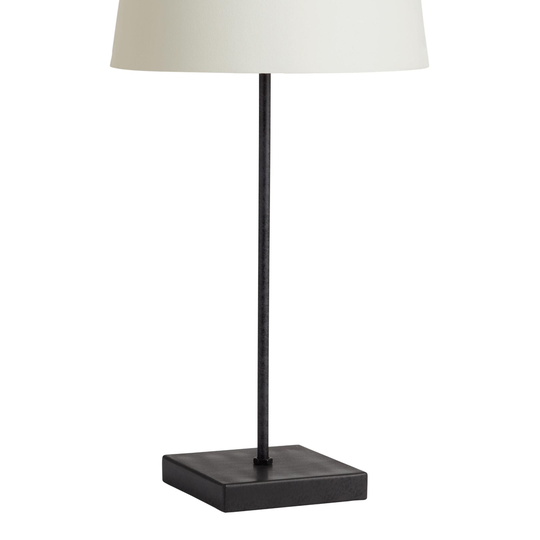 Rustic Black Metal Manvi Accent Lamp Base -