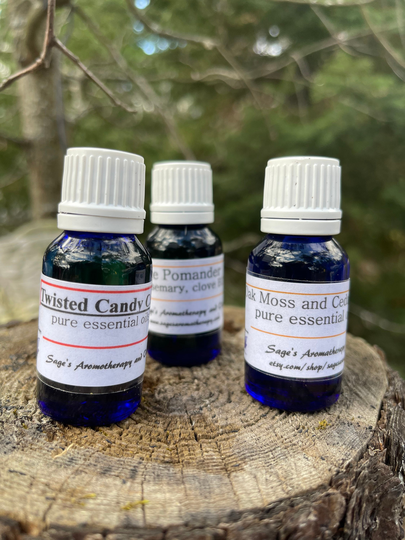 Essential Oil Holiday Blends/ Organic Oils/ Hostess Gift/ Diffuser/ Gift Set