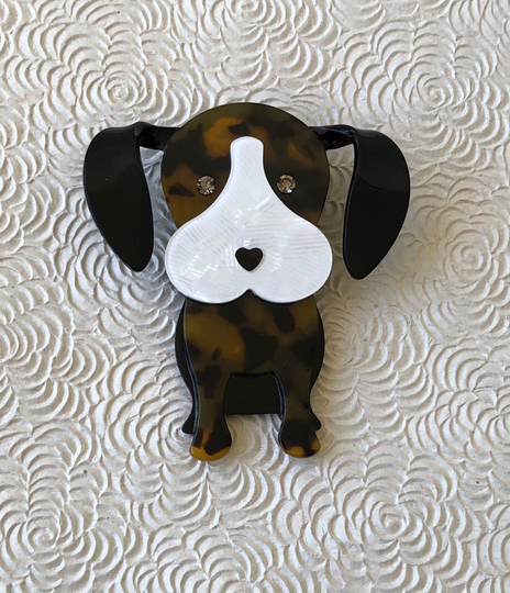 Adorable Large Dog Brooch