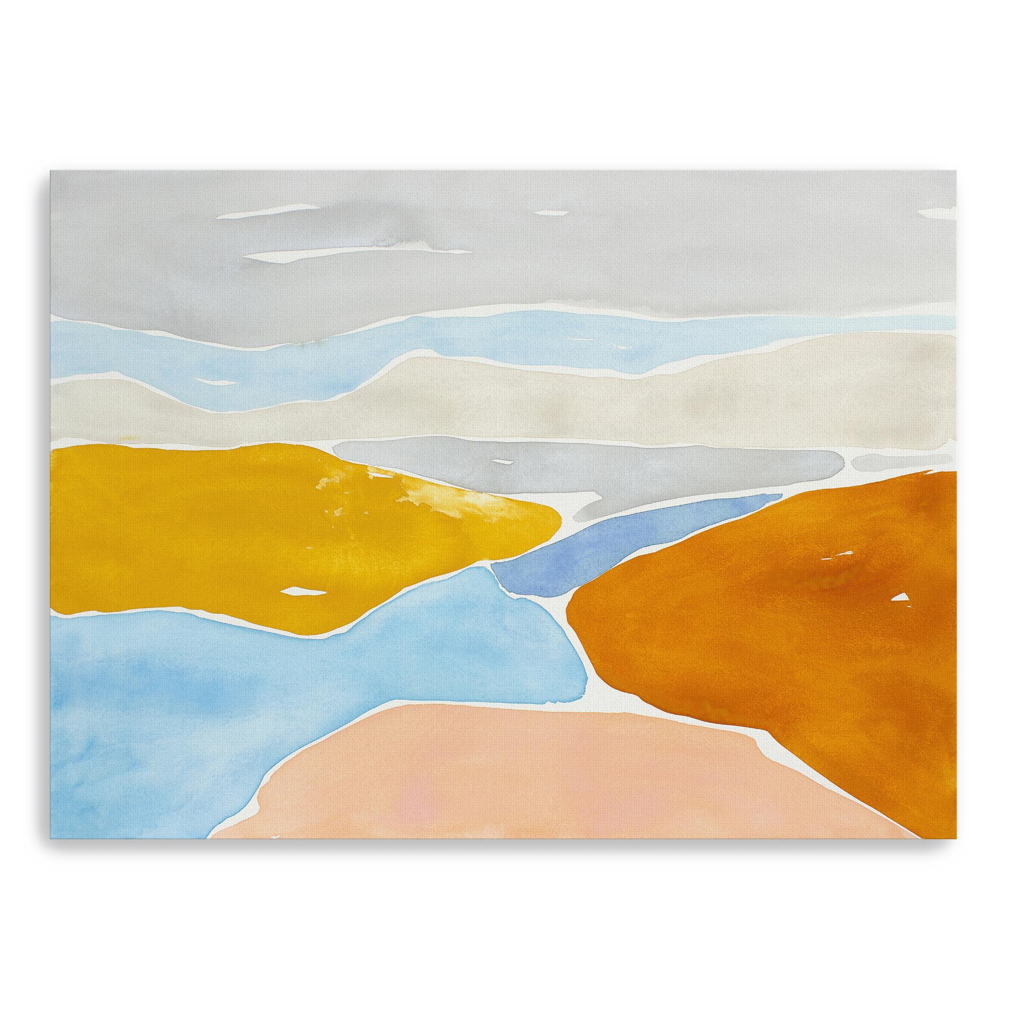 Luminous Coastline I Abstract Canvas Wall Art - Large by World Market