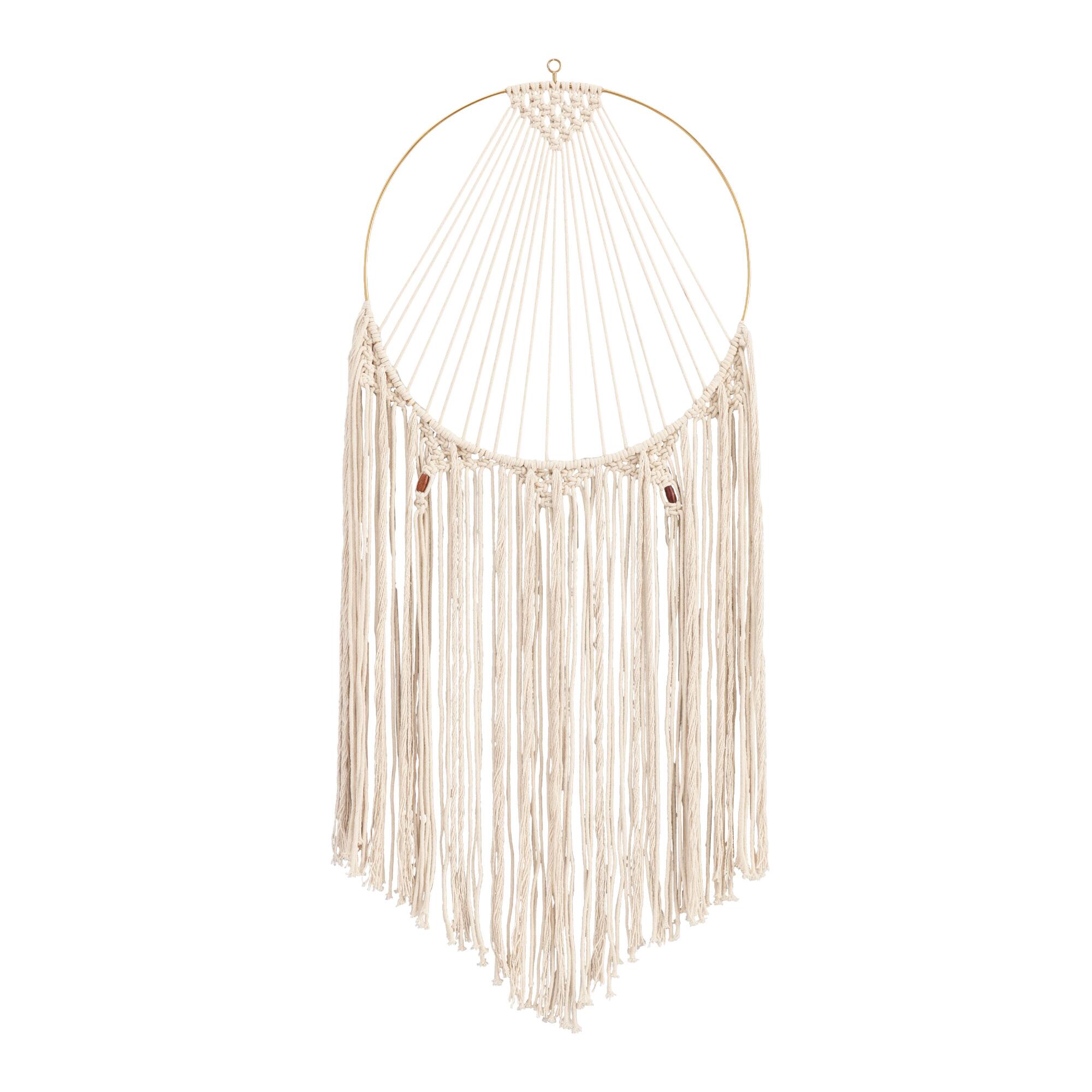 Full Moon Fringe Wall Hanging: Natural - Cotton by World Market