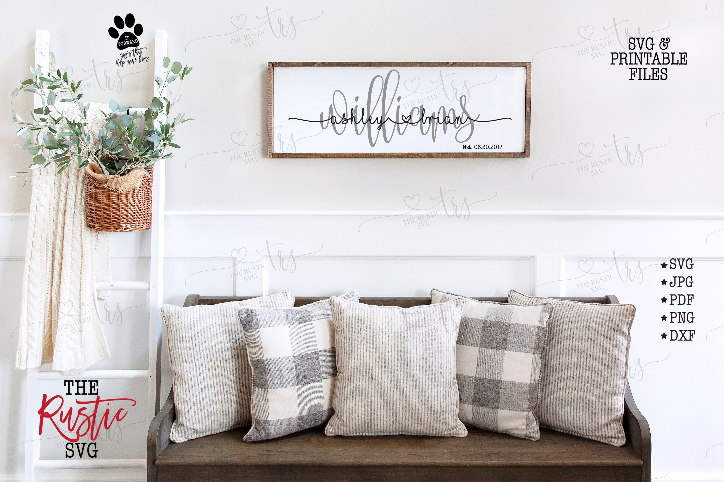 Established Sign, Last Name Svg, Family Home Wedding Svg Files, Cricut, Silhouette, 056