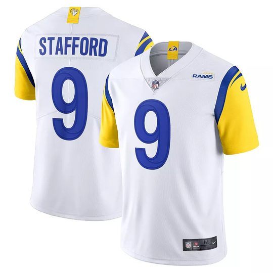 Men's Nike Matthew Stafford White Los Angeles Rams Alternate Vapor Limited Jersey, Size: 3XL