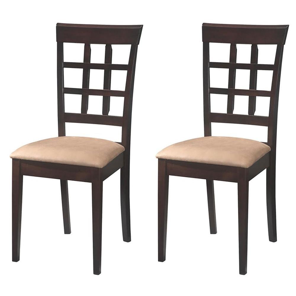 Coaster Fine Furniture Contemporary/Modern Polyester/Polyester Blend Upholstered Dining Side Chair (Wood Frame) in Brown | 131937