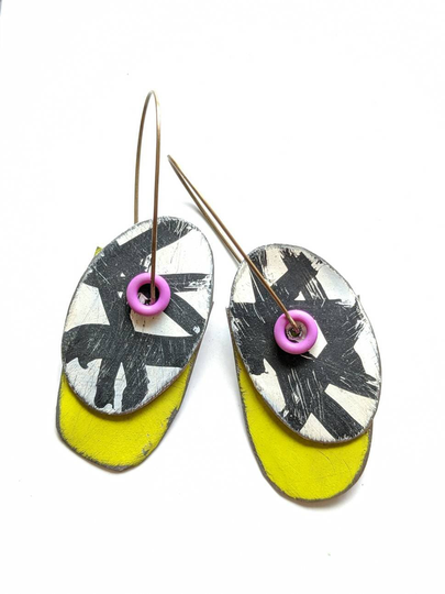 Neon Pop With Chartreuse, Black & White Raspberry