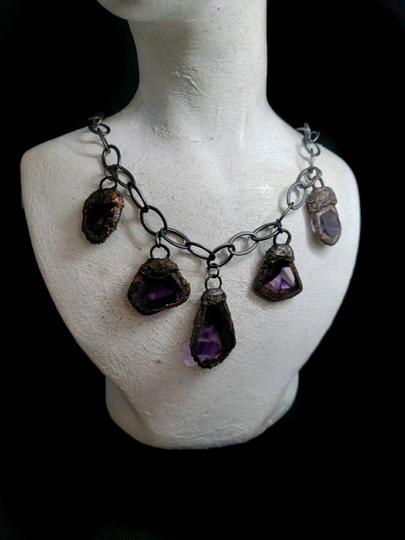 Trapiche Amethyst Necklace, Necklace