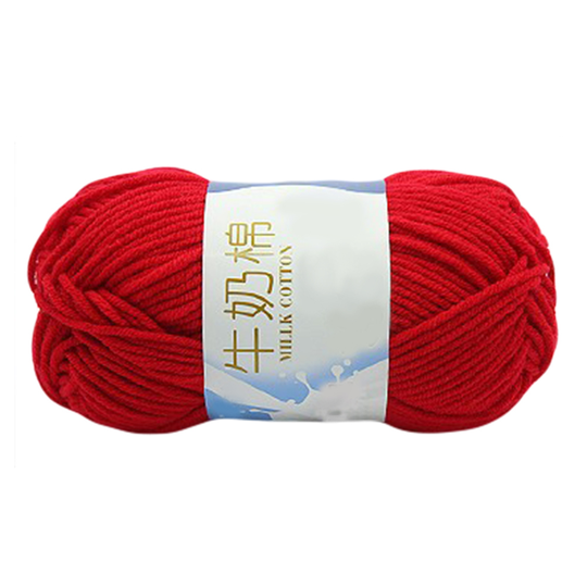 50g Cotton Blend Crochet Knitting Baby Clothes Scarf Hat Sweater Woolen Yarn - red
