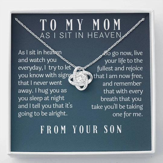 Loss Of Son Gift For Mother, Memorial, Sympathy Necklace, Remembrance Gift, in Loving Memory Son, Condolence Keepsake, Funeral