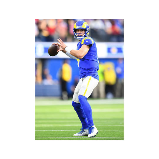Matthew Stafford Nfl Football Poster Print Photo Wall Art Limited Super Bowl Quarterback Los Angeles Rams 8x10 11x17 16x20 22x28 24x36 27x40