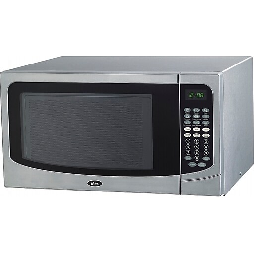 Oster 1.6 Cu. Ft. Countertop Microwave, Black/Gray (OGCMB916S5-10)