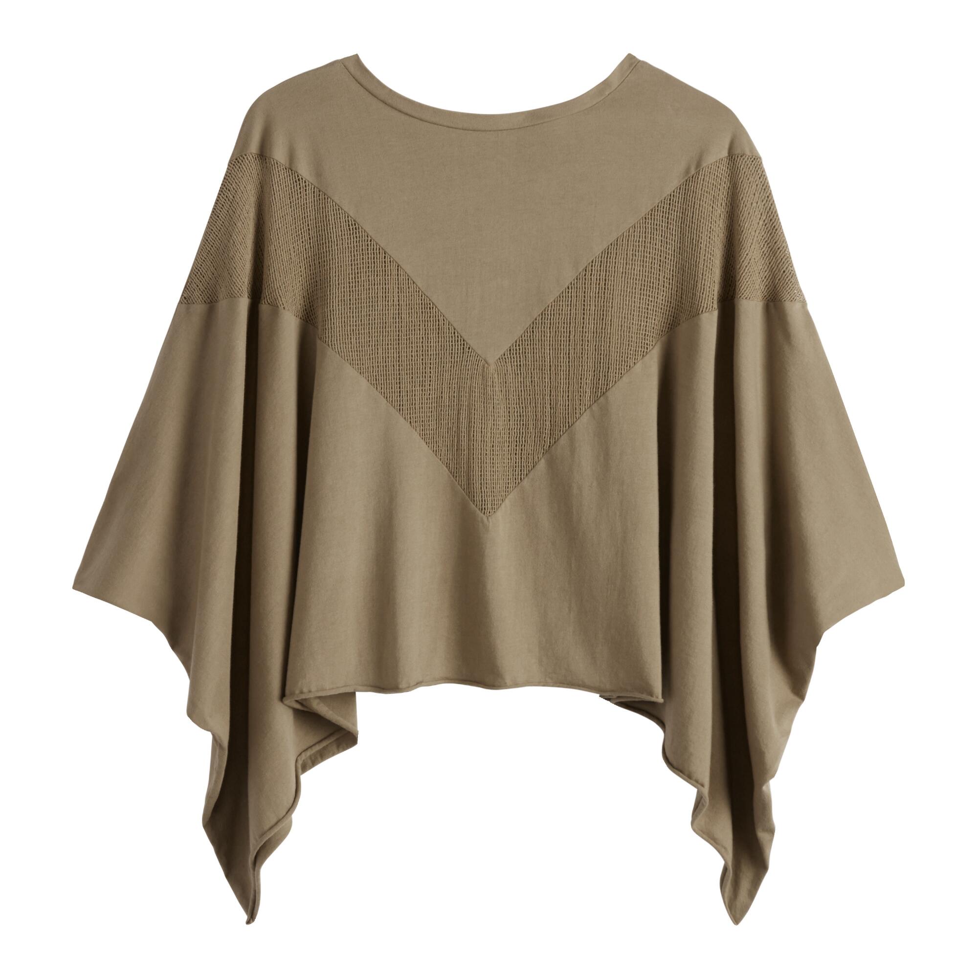 Olive Green Lace Lounge Top by World Market