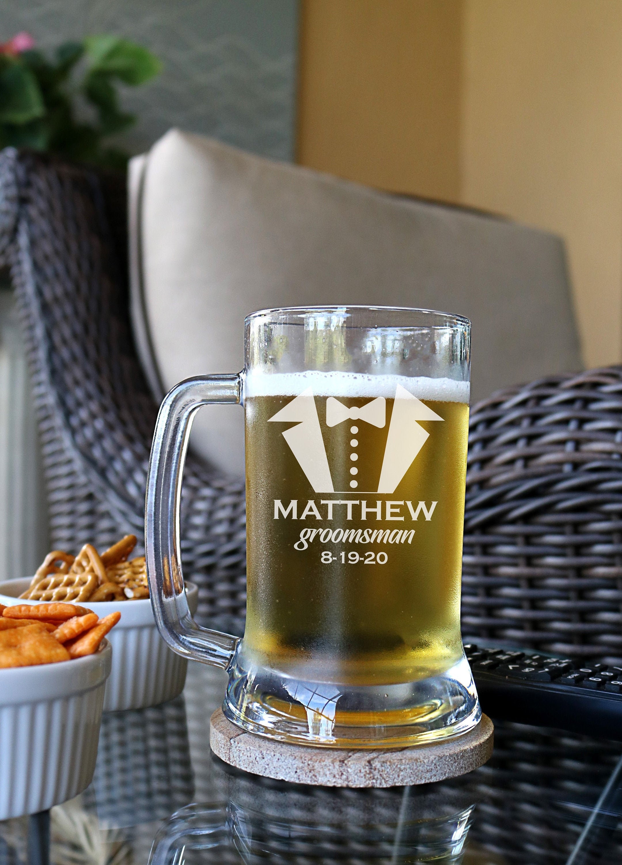 Groomsmen Gifts, Beer Mug, Gift For Groomsmen, Glasses, Personalized Wedding Gift, - C