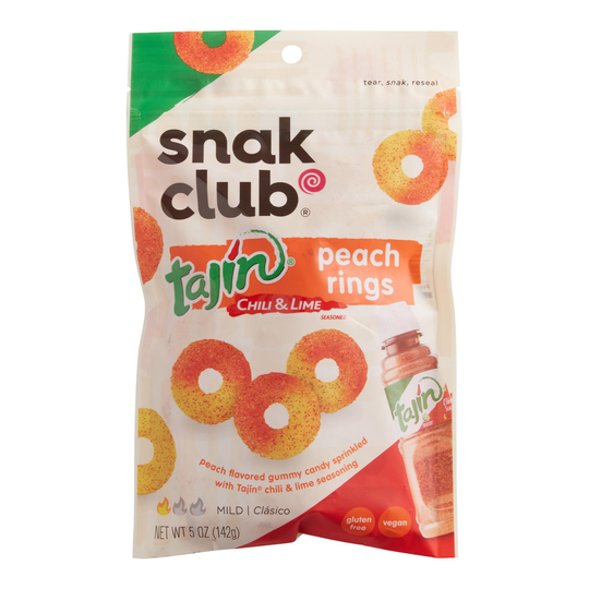 Snak Club Tajin Chili and Lime Peach Rings Set of 2 by World Market