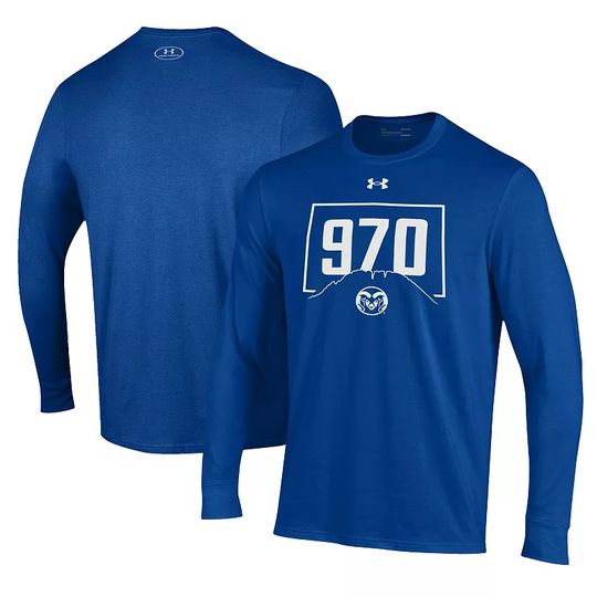 Men's Under Armour Royal Colorado State Rams Pride Long Sleeve T-Shirt, Size: 2XL, Blue