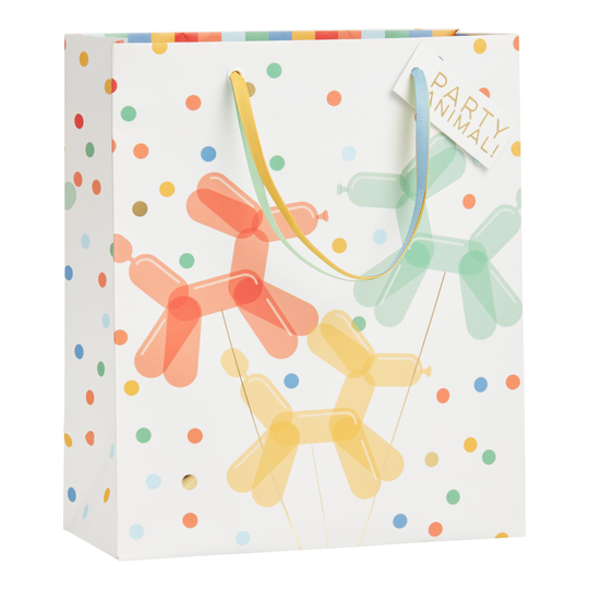 Medium Balloon Party Animals Gift Bag Set Of 2 by World Market