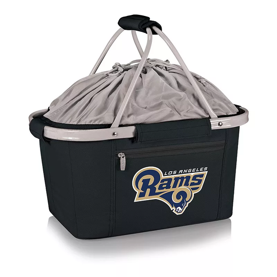 Picnic Time Los Angeles Rams Metro Insulated Picnic Basket, Black