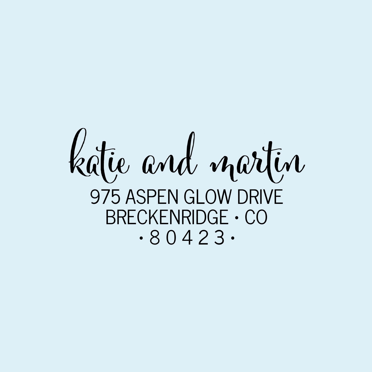 Fancy Script Self Inking Address Stamp, Wedding Or Unique Gift For Housewarming Birthday, Calligraphy Font Special Occasions