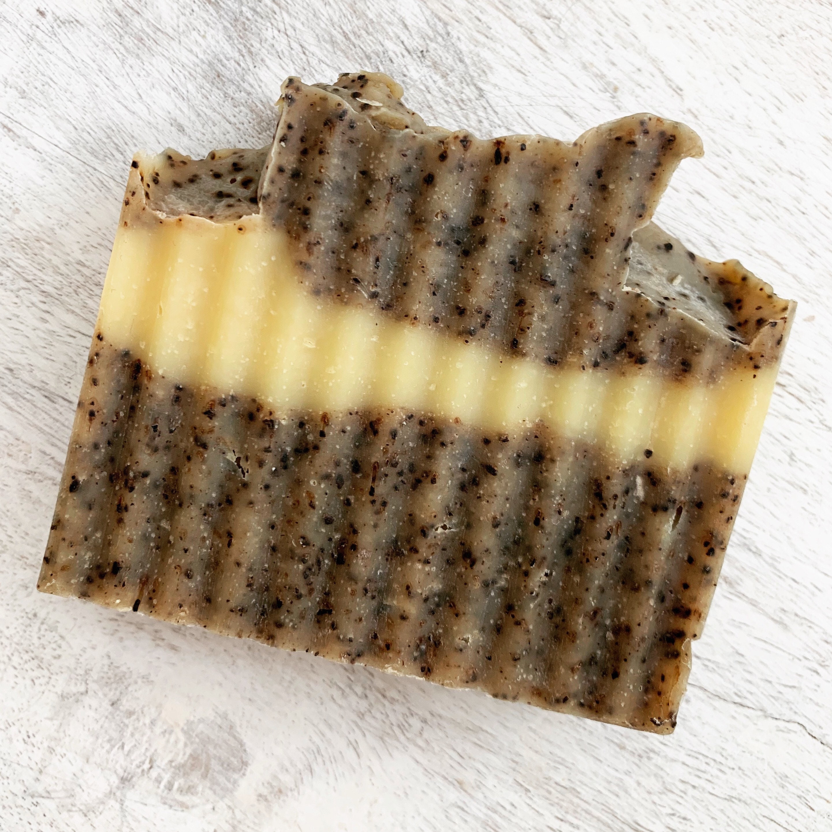 Orange Patchouli Coffee Soap - Kitchen/Garden Gardeners All Natural Handmade Soap Vegan Cold Process