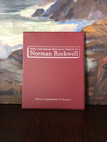 Vintage 100Th Anniversary Philatelic Tribute To Norman Rockwell Postal Commemorative Society Stamp Set Stamps