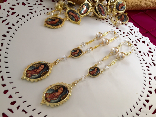 12 Baptism Favors/ Communin Recuerdos De Bautizo/ Virgen Guadalupe