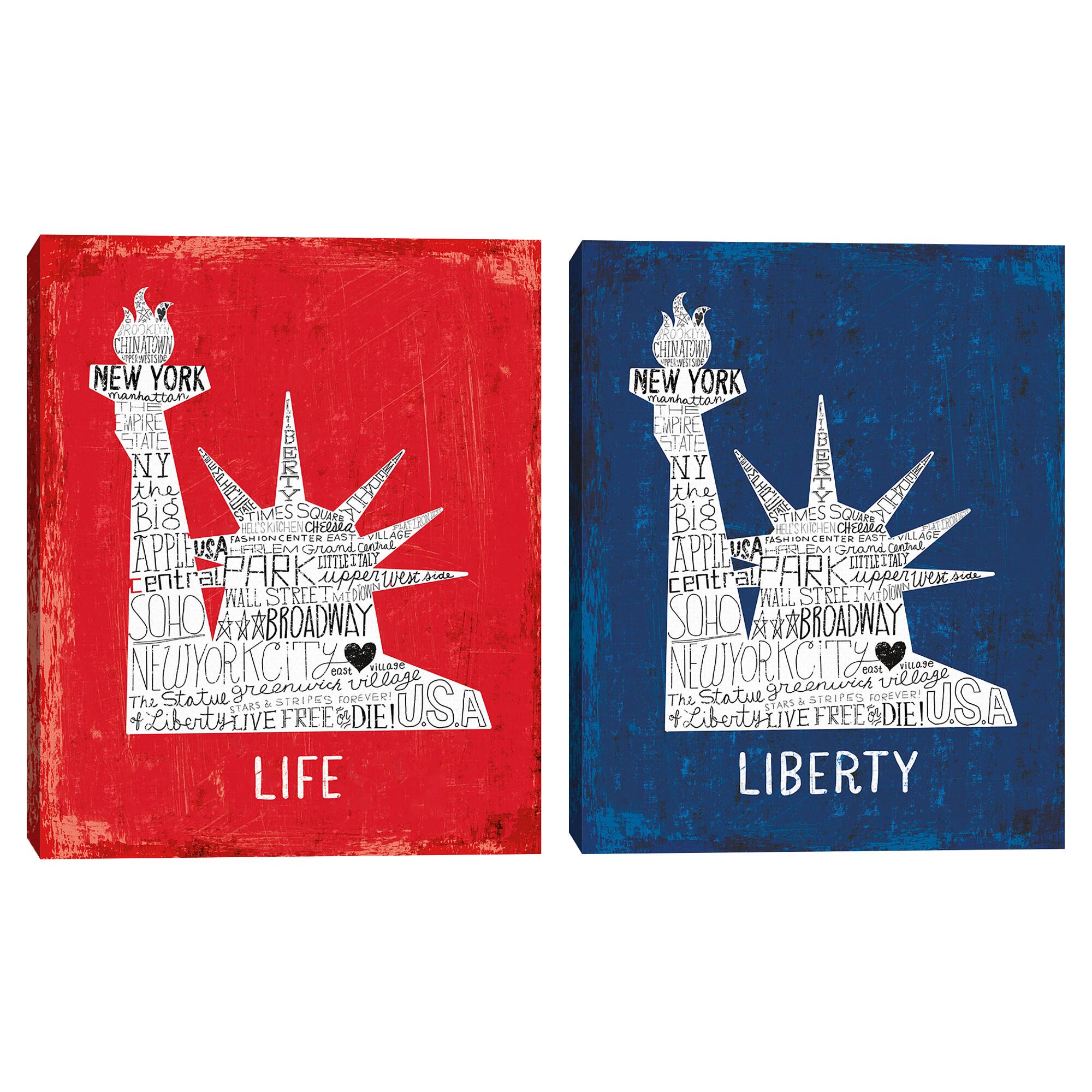 Iconic NYC II by Michael Mullan Canvas Wall Art 2 Piece by World Market